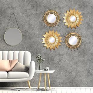 ترکیب شیک و لوکس کاغذ دیواری و آینه کاری برای خانه مسکونی